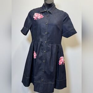 Kate Spade New York Rose Denim Shirtdress